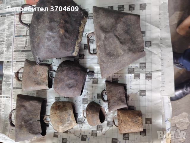Стари звънци, хлопки, снимка 2 - Антикварни и старинни предмети - 52884855