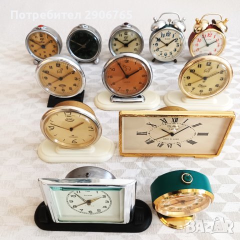 Часовник будилник МИР 3бр. работещи профилактирани, снимка 18 - Антикварни и старинни предмети - 43958770