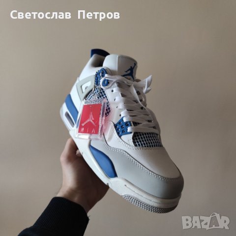 Nike Jordan 4 Blue , снимка 11 - Кецове - 36631715