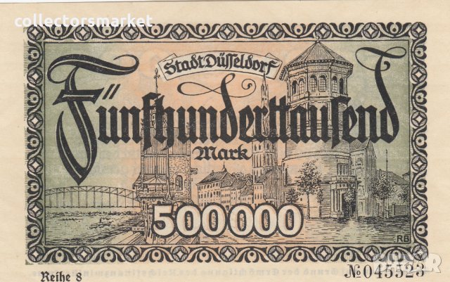 500000 марки 1923, Германия(Дюселдорф)