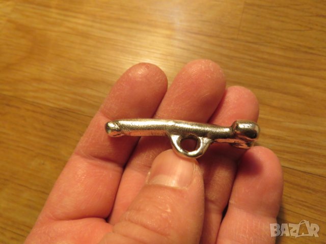 Стар Сребърен Любовен амулет, фалос, полов член, еротика - символ на мъжество и плодородие 18 + секс, снимка 2 - Колиета, медальони, синджири - 27557577