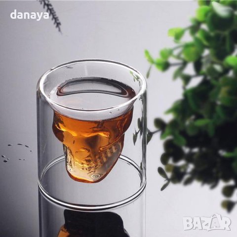 4313 Чаша череп за уиски или шот, 150 мл, снимка 8 - Чаши - 43390996