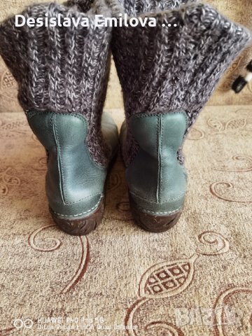 Дамски кожени зимни боти El Natura Lista®. Размер 38 Перфектно състояние , снимка 8 - Дамски боти - 38411520
