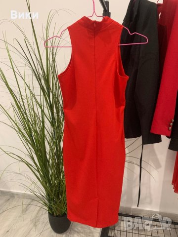 Червена рокля, снимка 14 - Рокли - 43501082