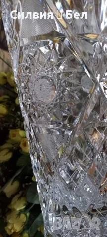 Кристална ваза , снимка 2 - Вази - 50867422