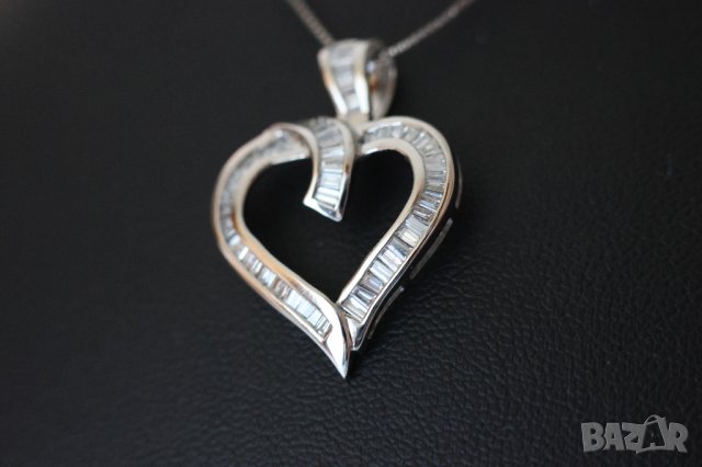 Ново Италианско Златно Колие с 0.60кт Естествени Диаманти, снимка 4 - Колиета, медальони, синджири - 43145295