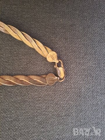 Гривна сребро 925 позлатена, снимка 5 - Гривни - 43202918