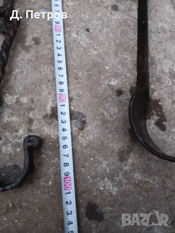 Стара верига за огнище, снимка 7 - Антикварни и старинни предмети - 48625617