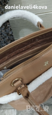 Дамска чанта Beverly Hills Polo Club КАМЕЛ, снимка 6 - Чанти - 52504938