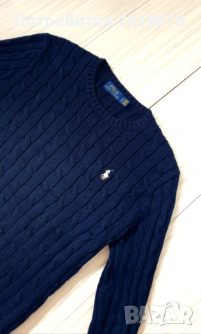 POLO Ralph Lauren Cable Pima Cotton Size S НОВО! ОРИГИНАЛ! Дамски Пуловер!, снимка 7 - Блузи с дълъг ръкав и пуловери - 53284691