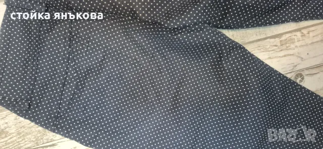 Продавам дамски тъмносин панталон на точки., снимка 7 - Панталони - 50202265