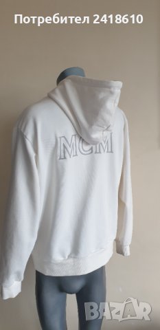 MCM Hoodie Essentials Logo Zip Up Organic Cotton Mens Size М НОВО! ОРИГИНАЛ! Суичер с цял Цип!, снимка 5 - Спортни дрехи, екипи - 43352037