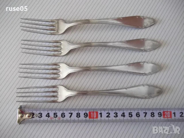 Лот от 4 бр. вилици от "Завод - П.Денев-Габрово"