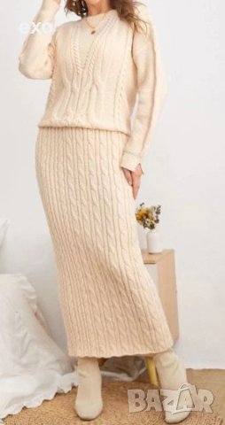 Костюм с пола, Елегантен костюм, Дамски костюм, Пуловер с пола