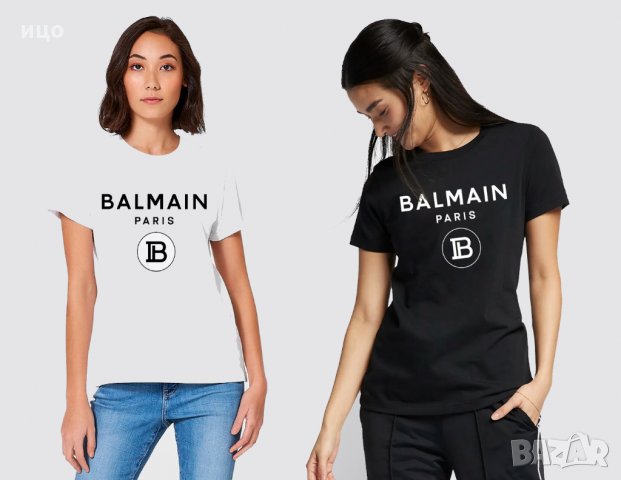  Дамска тениска BALMAIN Paris принт 