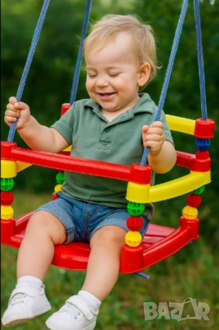 Детска пластмасова люлка, снимка 3 - Детски люлки - 52578727