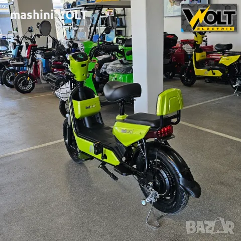 Двуместен електрически скутер велосипед с педали BULLMAX BUZZ 16" джанти, 750W, 12Ah, снимка 16 - Велосипеди - 47641685