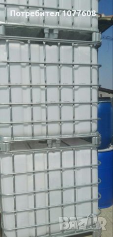 Отлични IBC контейнери!Цистерна 1 тон!IBC контейнер !Бидон 600 литра (80см/120см)/1000 литра!, снимка 6 - Бидони, бурета и бъчви - 25154322