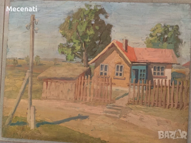 Боно Шкодров (1935 - 2015), масло/дъска, снимка 3 - Картини - 53110280