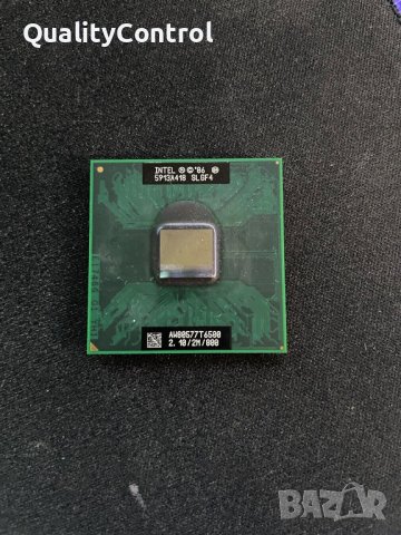 Intel Core 2 Duo T6500 2M Cache 2.10 GHz 800 MHz FSB PGA478, снимка 1 - Части за лаптопи - 39496899