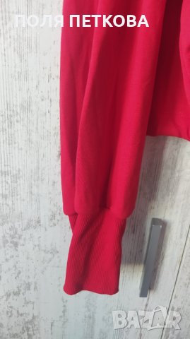Червена блузка, снимка 6 - Блузи с дълъг ръкав и пуловери - 40399335
