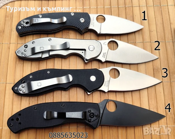 Сгъваем нож  Spyderco Domino C172, снимка 2 - Ножове - 35613292