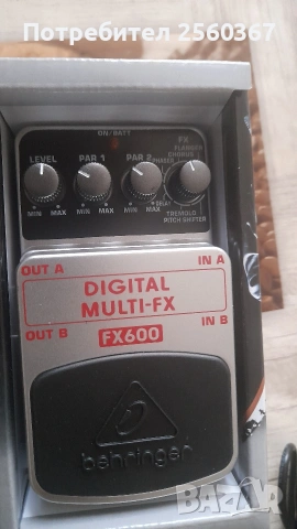 продавам ефект за китара Беринджър FX600, снимка 2 - Китари - 53583229