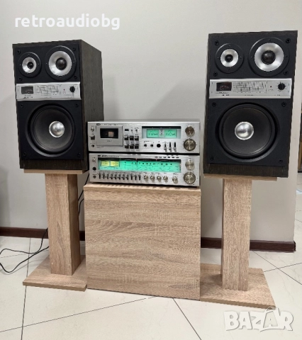 🔉Винтидж аудио сет ITT ресивър HIFI 8033, Дек HIFI 8021, тонколони ITT A1-130 + опция грамофон ITT 