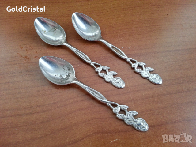 Стари лъжички за кафе, снимка 4 - Антикварни и старинни предмети - 36471434