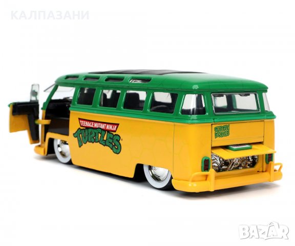 Jada - Костенурките нинджа метален Бус 1962 VW 253285000, снимка 8 - Коли, камиони, мотори, писти - 38846560