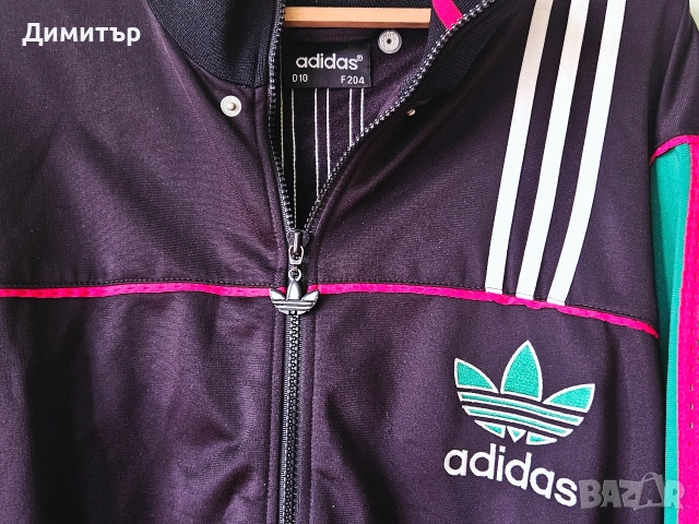 Vintage Adidas track jacket горница анцунг band of the 3 stripes XL, снимка 8 - Спортни дрехи, екипи - 52703479