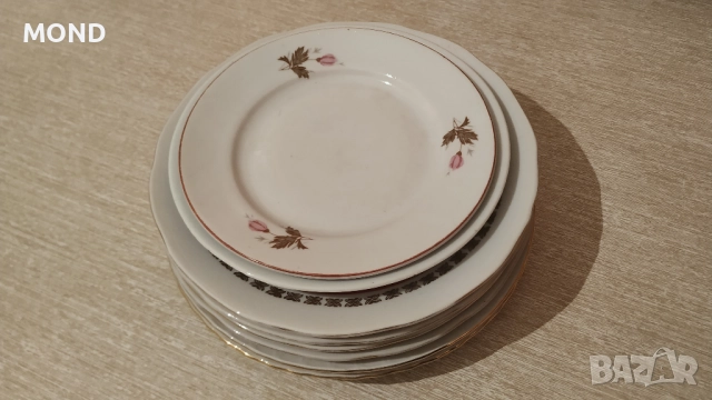 Български процелан - комплект чинии, снимка 17 - Чинии - 52866145