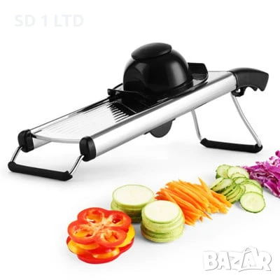 Ръчно ренде за зеленчуци Mandoline Dial Slicer кухненско ренде неръждаема стомана, снимка 4 - Кухненски роботи - 50455424