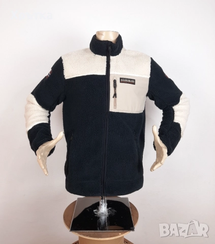 Napapijri Yupik Fleece - Оригинално мъжко поларено яке размер L, снимка 3 - Якета - 52079180