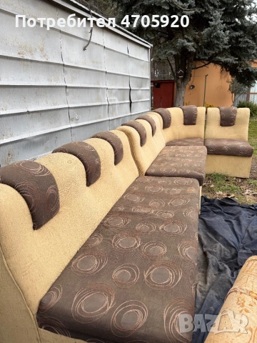 Ъглов диван+единичка канапе, снимка 3 - Дивани и мека мебел - 53063341