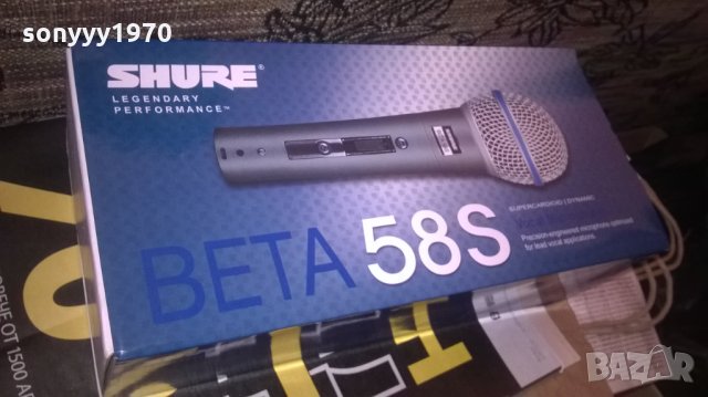 shure beta sm58s-profi microphone-внос швеицария, снимка 3 - Микрофони - 27576025