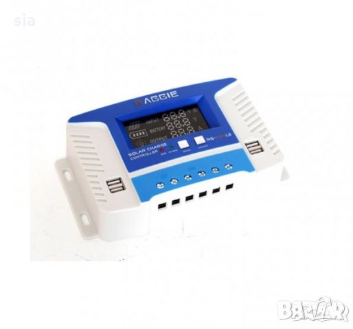 Контролер , PWM, 12V, 24V, 30A, Kонтролер за зарядно устройство за слънчеви панели, снимка 3 - Соларни лампи - 32943171