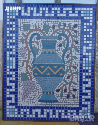 Декоративна мозайка - Ваза в гръцки стил 