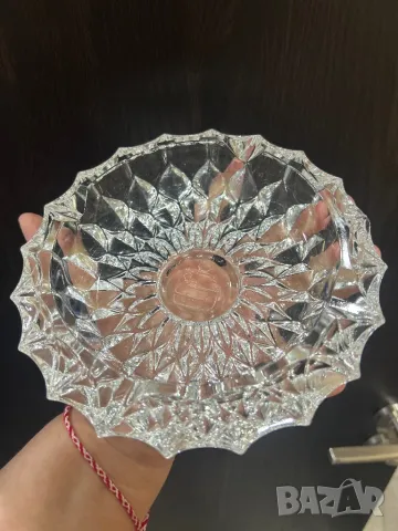 Масивен пепелник Бохемия, снимка 9 - Други - 49360350