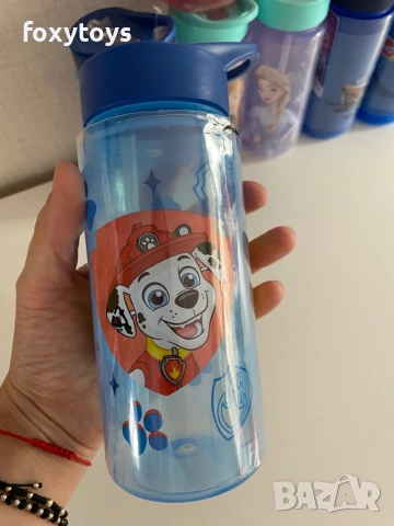 Пластмасова бутилка Frozen, Paw Patrol, Hot Wheels, Peppa Pig, 500 ml, шише, снимка 3 - Други - 53204084