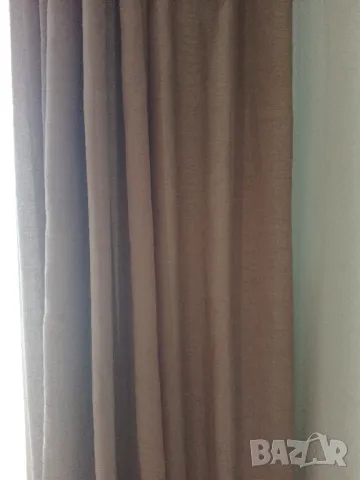 Кафяво полупрозрачно перде, снимка 7 - Пердета и завеси - 48701232