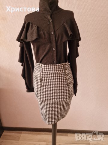 Елегантна черна риза/блуза с харбали - 15,00лв., снимка 1 - Ризи - 32689769