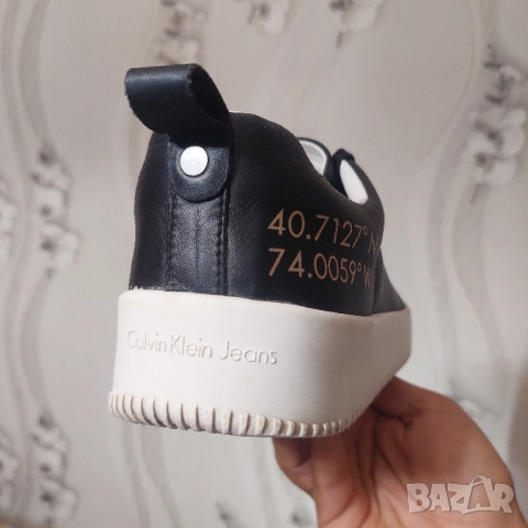 Calvin Klein номер 43 кожени сникърси / маратонки / обувки , снимка 13 - Маратонки - 51883768
