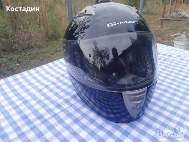 Мото каска G-mac Pilot, размер L 60 см, снимка 2 - Аксесоари и консумативи - 26694331
