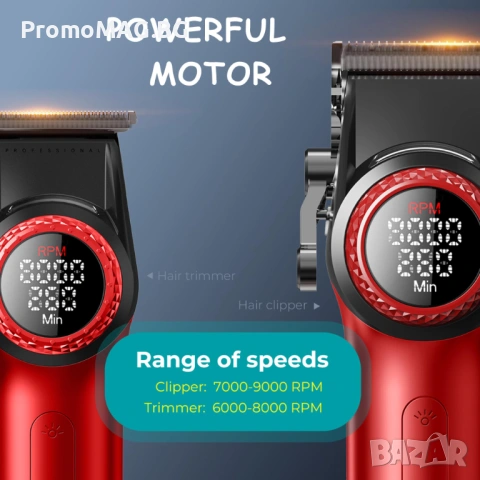 Професионален комплект машинки за подстригване VGR Stepless 4 в 1 за барбер / фризьори, снимка 2 - Друго оборудване - 53349885