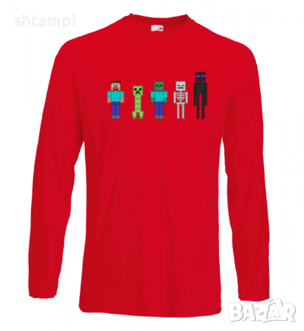 Мъжка тениска майнкрафт Minecraft 7,Minecraft,Игра,Забавление,подарък,Изненада,Рожден Ден., снимка 11 - Тениски - 36496334