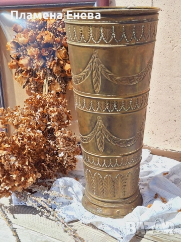 Антикварен меден съд, снимка 6 - Антикварни и старинни предмети - 53123758