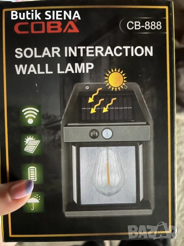 Декоративна соларна лампа с крушка 