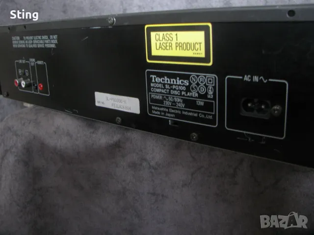 TECHNICS SL-PG100 CD PLAYER Отличен, снимка 4 - Декове - 50417675