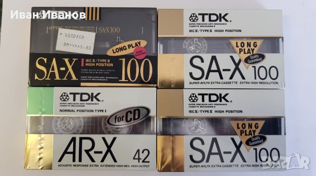 TDK SA-X ; TDK AR-X аудиокасети